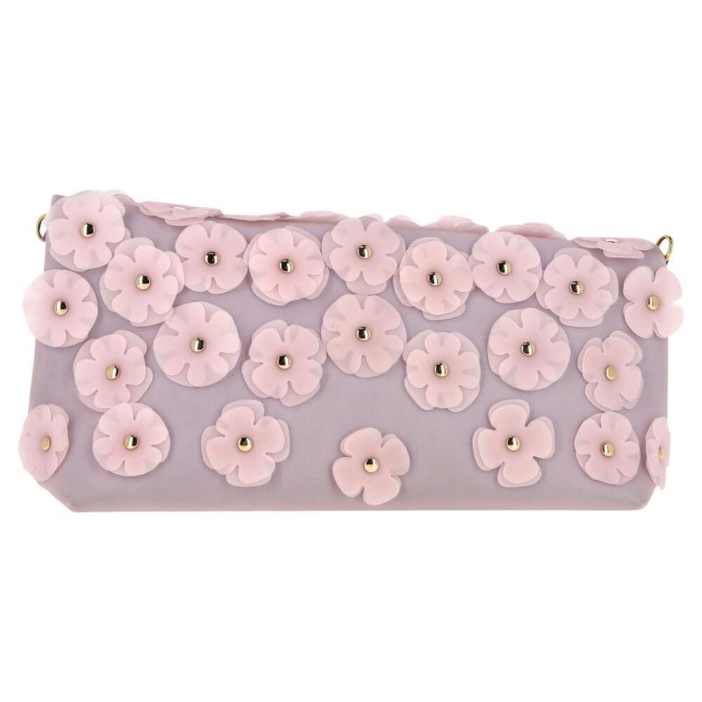 Burberry The Petal in Flowers Pouch in Purple Rubber - Picture 3 of 10